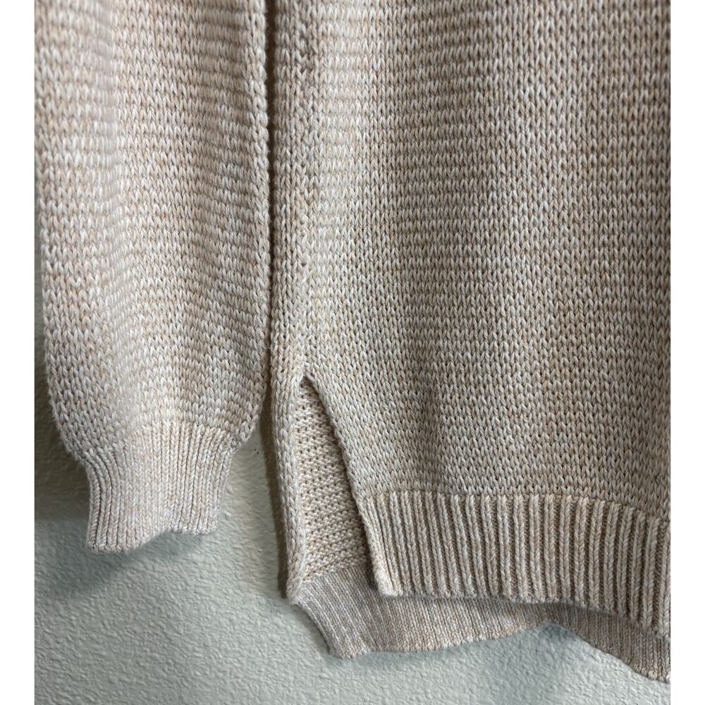 Harper Lane Cream Knit Hoodie Sweater Fisherman Nautical Preppy Women’s Size S - Picture 4 of 11